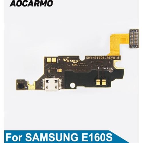 Aocarmo USB Charger Charging port Dock Flex Cable Eeplacement Parts For Samsung GALAXY Note SHV-E160S _REV0.8