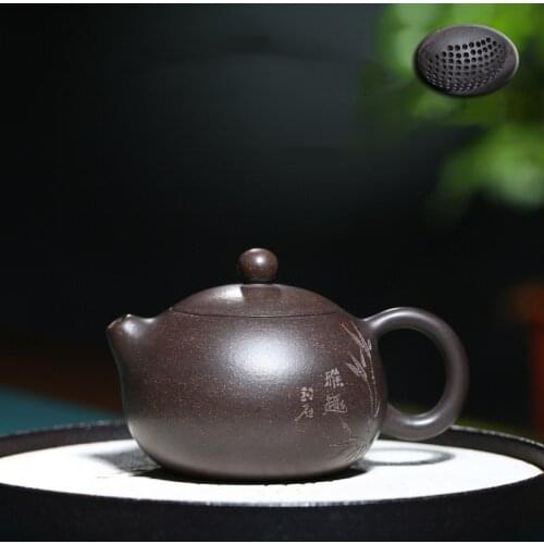 Yixing Tea pot purple clay filter xishi teapot beauty kettle Raw ore Handmade Tea set Customized authentic Tie Guanyin 170ml