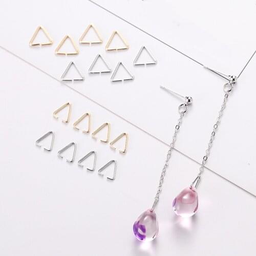 50/100pcs Gold White K Clasps for Beads DIY Earrings Making Accessories Handwork Necklace Stud Earring Jewelry Findings Wholesal