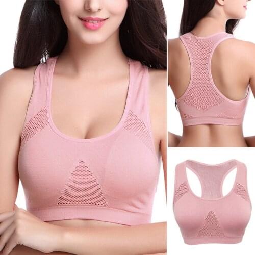 Women Bras Breathable Sports Bra Anti-sweat Shockproof Back Cutout Sports Bra Yoga Top Gym Running Fitness Workout Sport Top