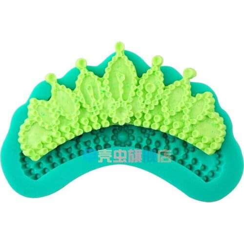 1pcs Princess Crown Kitchen Patisserie reposteria Silicone Soap Mold Fondant Sugar Cake Decorating Tools Pastry Cupcake Bakeware