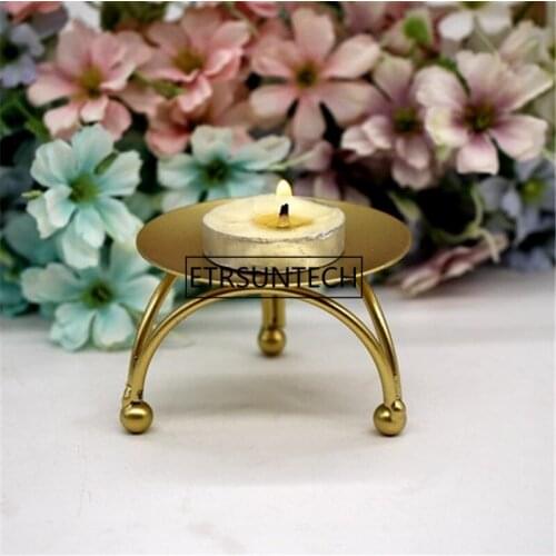 50pcs Nordic Metal Candle Holders Home Table Decorate Candlestick Stand Pillar Wedding Xmas Gift Warm Decoration