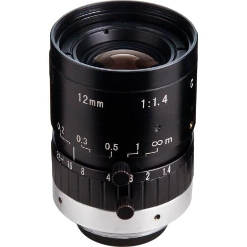 AZURE 2.0 Mega Pixel C-Mount 12mm 2/3" FA / Machine Vision fixed focal length lenses Industrial camera Lens F1.4 manual Iris