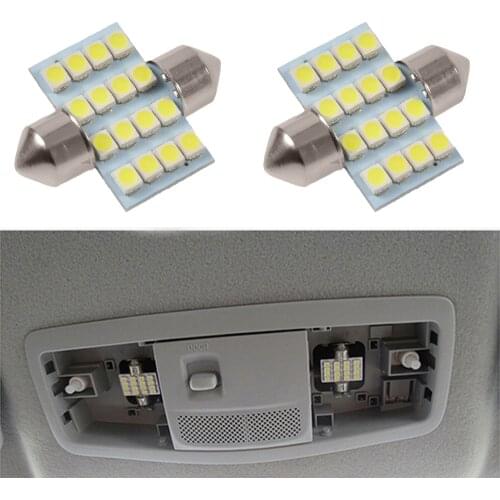 4 Pieces High Brightness White LED Reading Lights Dome Lamp for Mitsubishi ASX Outlander 2012 2013 2014 2015
