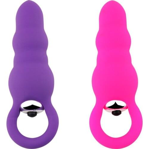 Cocolili Mini Anal Plug Massage Vibartor Butt Plug Anus Single Speed Prostate Massage Vibrating Egg Manually Controlled