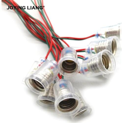 JOYING LIANG E10 Lamp Holder Light Beads Lamp Bases Student Experiment, Car Lamp DIY Accessories Screw Mouth Lamp Seat 10pcs/lot