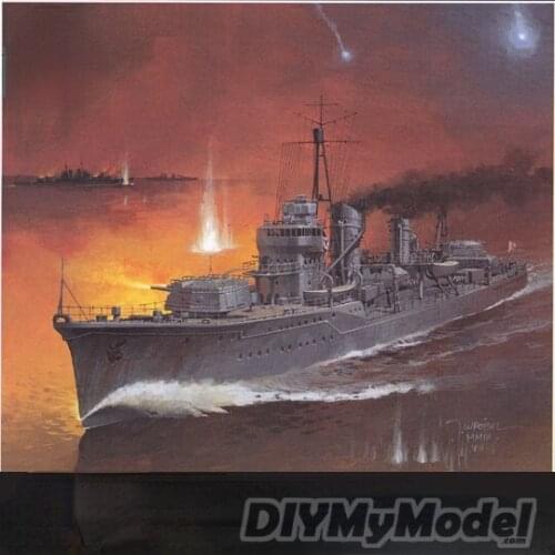 DIYMyModeI Japanese destroyer Xuefeng 1:200 DIY Handcraft Paper Model Kit Handmade Toy Puzzles Gift Movie prop