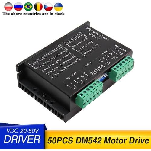 50pcs VDC 24-50V DM542 Stepper Motor Driver For 57 Digital Stepper Motor Driver For 3D Printer Monitor Equipment