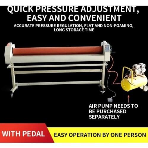 1.6 meters electric pneumatic manual cold laminator laminating machine photo advertising glass KT board automatic laminating