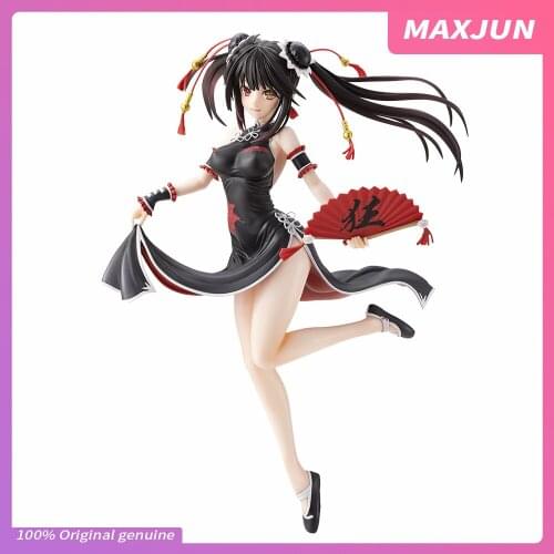 MAXJUN Genuine Anime DATE A LIVE Figure Tokisaki Kurumi Nightmare sexy cheongsam 23.5cm PVC Model toys sexy Action figure