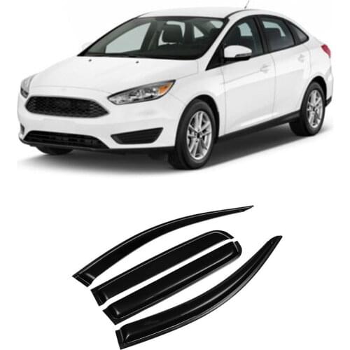 For Ford Focus 3 MK3 2012 2013 2014 2015 2016 2017 2018 Door Window Visor Vent Sun Rain Deflector Guard Shade Raincoat Cover