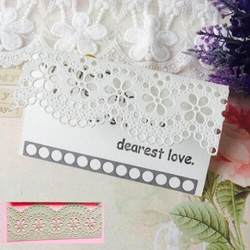 Metal Cutting Dies Lace Edge Border cut die mold decoration Scrapbook paper craft knife mould blade punch stencils dies