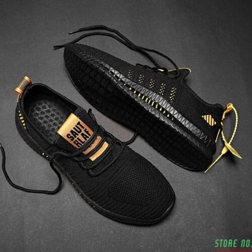 New Men Sneakers Mesh Casual Shoes Lac-up Mens Shoes Lightweight Vulcanize Shoes Walking Sneakers Plus Size 39-48