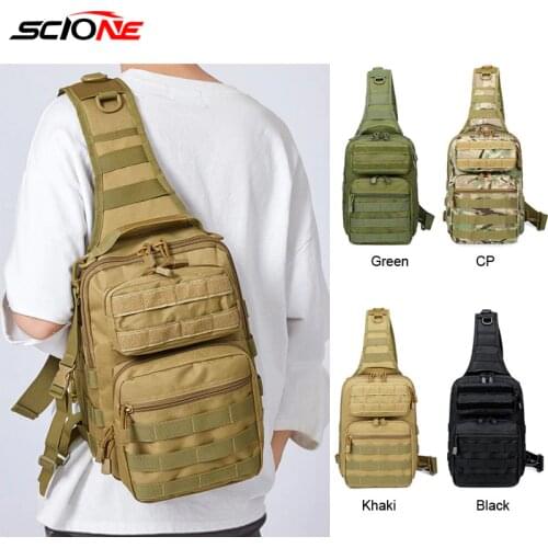 Nylon Mountaineerin Bags Tactical Chest Backpack Military Bag Hunting Camping Hiking Army Hiking Backpacks Shoulder Pack XA117G