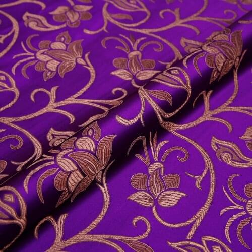 Brocade flower fabric cloth material for clothing DIY handmade sewe fabric 50*75cm