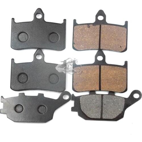Front+Rear Brake Pads Set For Honda CB900F Hornet 919 CBR900RR Fireblade NR750 CB1000F VTR1000 Motorcycle