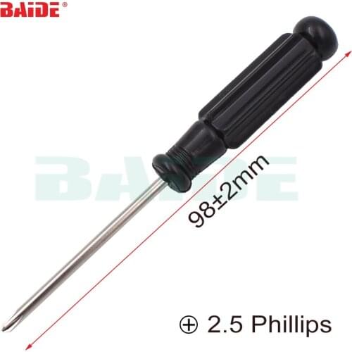 PH0 2.5 mm Phillips Screwdriver 45# Steel Hardness Practical Multi-Function Screwdriver Set Hand Tool 1000pcs/lot
