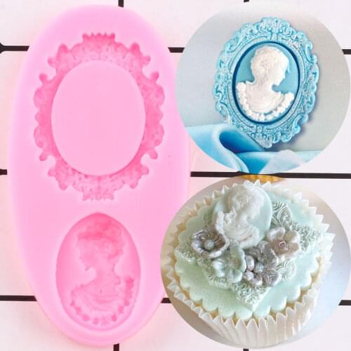 Frame Silicone Mold Cupcake Topper Fondant Cake Decorating Tools Chocolate Gumpaste Mould Candy Moulds Polymer Clay Molds