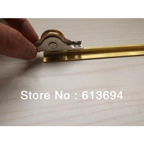 Sliding copper door pulley groove "U"