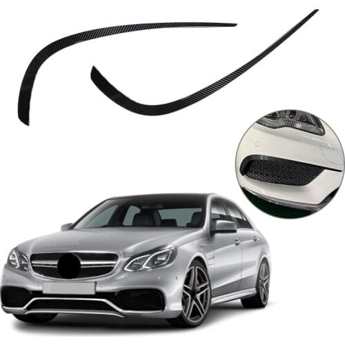 Car Front Bumper Splitter Spoiler Air Knife Covers Trim for Mercedes-Benz E-Class Coupe C207 2013-2016 AMG Line