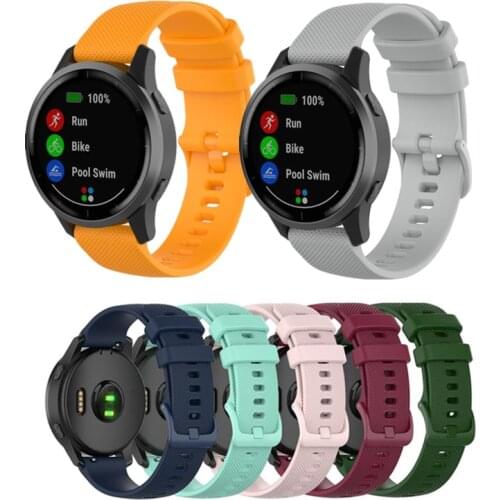 Sport Silicone Watch Band For Garmin Venu 2/Vivo Active 4 Smart Watch Wristband Replacement Soft Fashion Strap Bracelet Band