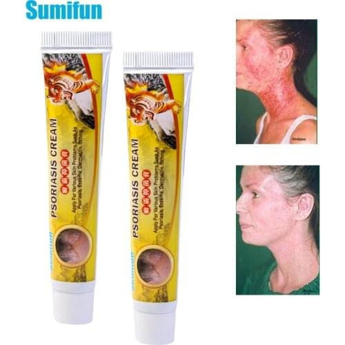 Sumifun 1pcs Skin Problem Treatment Ointment Eczema Psoriasis Dermatitis Tiger Balm Herbal Antibacterial Cream Anti-Itch Plaster