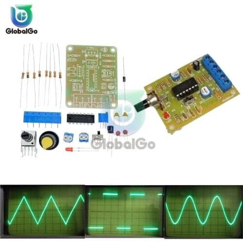 1Set ICL8038 Monolithic Function Signal Generator Module DIY Kit Sine Square Triangle Frequency Generator Capacitor Inductor