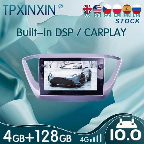 10.0 PX6 For Hyundai Solaris 2016 - 2018 Android Car Stereo Car Radio with Screen Radio Player Car GPS Navigation Head Unit