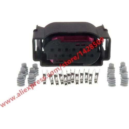 12 Pin Way Lane Assist LCA Connector Plug For VAG Volkswagen Audi Porsche Benz 4E0 972 713 4E0972713 1534151-1 1534152-1