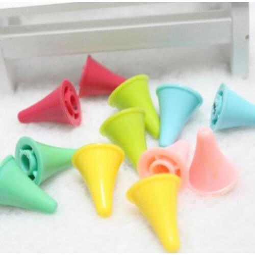16pcs Rubber Cone Shape Knit Knitting Needles Cap Tips Point Protectors For Knitting Craft Sewing Accessories
