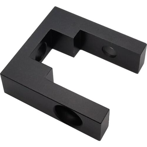 2pcs High Quality Black 2020 Fixed Block Outline MGN12 Linear Guide Fixed Block Fixed Mount for BLV Ender-3 Series 3D Printer