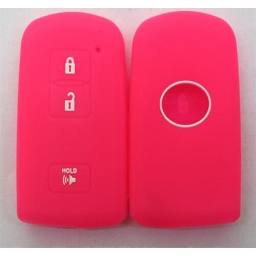 2PC Silicone Car Key Fob Cover Case Shell Set for TOYOTA Corolla Verso Prius Gen 20 2005 2008 Remote Key Accessories