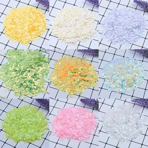 20g/bag Shell Shape Loose Sequins 7mm Paillettes Sequin for Nail Arts Sewing Wedding Crafts Decoration DIY Accessories Confetti
