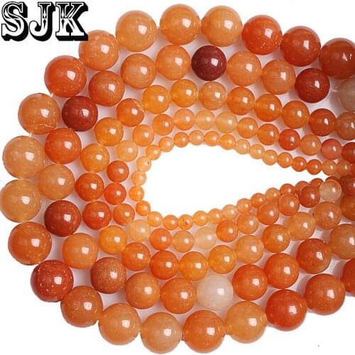 Natural Aventurine Stone Beads Red Aventurine Round Loose Beads Spacer 4 6 8 10 12MM Bracelet Necklace Earring Jewelry Making