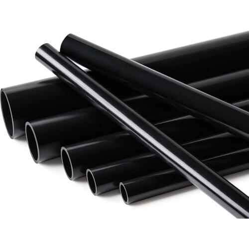 Black PVC Pipe O.D. 20mm-50mm Agriculture Garden Irrigation Tube Fish Tank Water Pipe Aquarium Supplies 50cm Length 1 Pcs