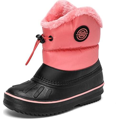 Childrens booties for snow Kids waterproof and sand-proof cotton shoes Girls Sports Boots