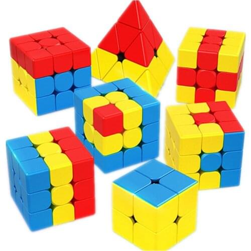 Moyu Children Teaching Puzzles 3x3x3 Unicorn Pudding Bumpy Little Red Hat Magic Cube Speed Education Toy