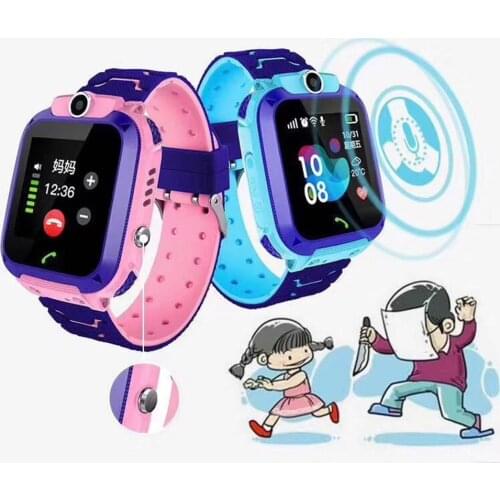 Q12 Childrens Smart Watch SOS Phone Watch Smartwatch For Kids With Sim Card Photo Waterproof IP67 Kids Gift For IOS Android