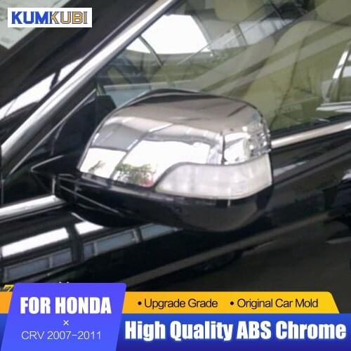 For Honda CR-V CRV 2007 2008 2009 2010 2011 ABS Chrome Door Side Rear View Mirror Cover Trim Sticker Accessory Car Styling Model