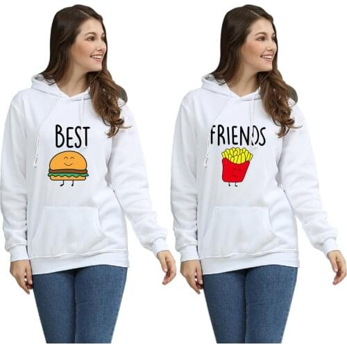 Friends French Fry Women Hoodies Sweatshirt Jacket Autumn Casual Oversized Hoodie Pullover Plus Size 4XL Fashion Clothes