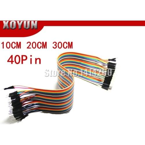Dupont Line 10CM 20CM 30CM 40PIN Male to Male+Female to Male + Female to Female Connector wire breadboard PCB