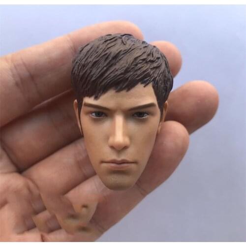In Stock For Sale 1/6th Holy Monk Handsome Guy Quan Ming Assault Male Head Sculpture For Usual 12inch Doll Action Figure