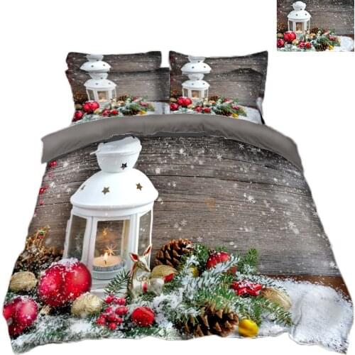 Housse de couette 220x240 bedding set 3D bedding sets bedsheet Pillowcase duvet bed cover Merry Christmas California king