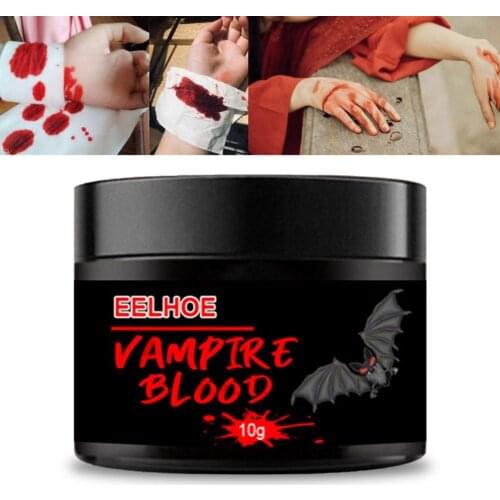 10-50g Makeup Cream Halloween Costume Cosplay Realistic Effects Pretend Fake Blood Scar Wound Face Body Paint Cosmetic Cream