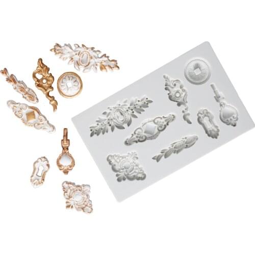 Luyou 1pcs Emboss Silicone Mold Fondant Mould Cake Decorating Tools Cake Lace Molds, Sugarcraft, Kitchen Accessories FM1613