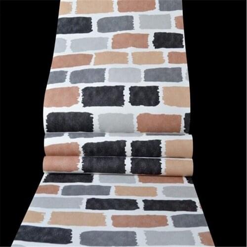 Beibehang Fashion brick wall wallpaper living room bedroom pvc waterproof wallpaper modern simple brick decoration