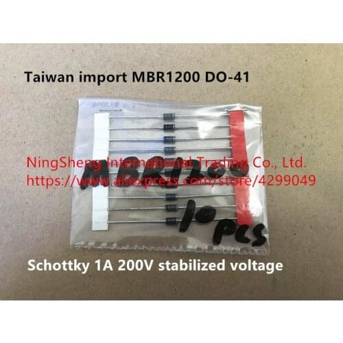 Original new 100% import MBR1200 DO-41 schottky 1A 200V stabilized voltage