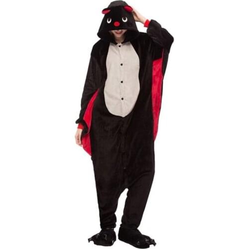 Pajamas Adult Onesie Women Pyjamas Pijama Bat Winter Sleepwear Onepiece Onesies For Adults 2019
