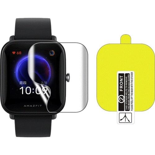 Films for Amazfit bip u and Amazfit bip u pro TPU Soft Screen Protector Smart Watch for Guard Cover Skin Film
