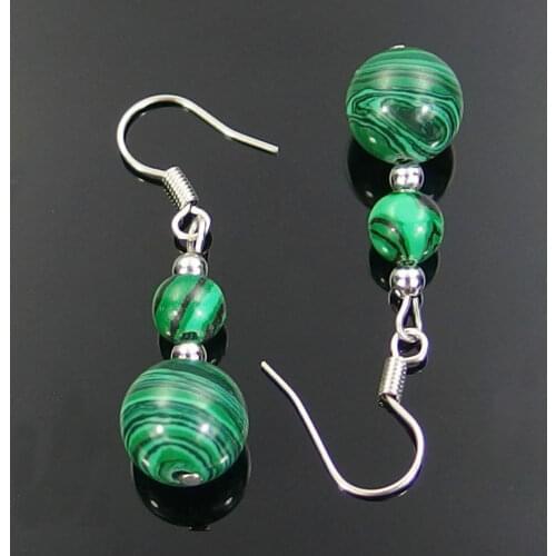 925 Silver Natural tiger eye stone 6mm&10mm Bead Earrings Fashion Charm Jewellery Accessories Hand-Carved Man Woman Luck Amulet